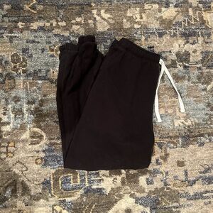 SO Black Joggers with White Drawstring